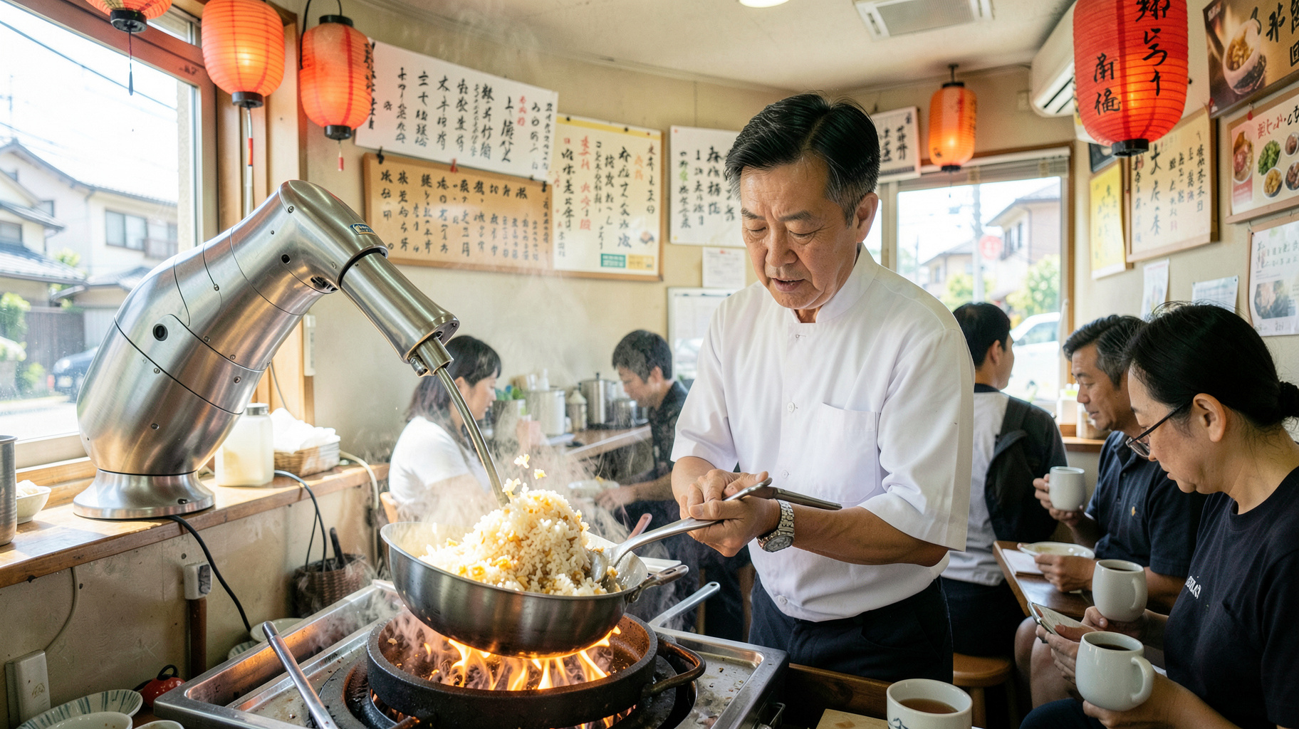 ロボット調理は町中華を救うか。味坊集団の新業態「炒炒」に見る、人手不足時代の厨房設計と出店戦略のニュース解説イメージ