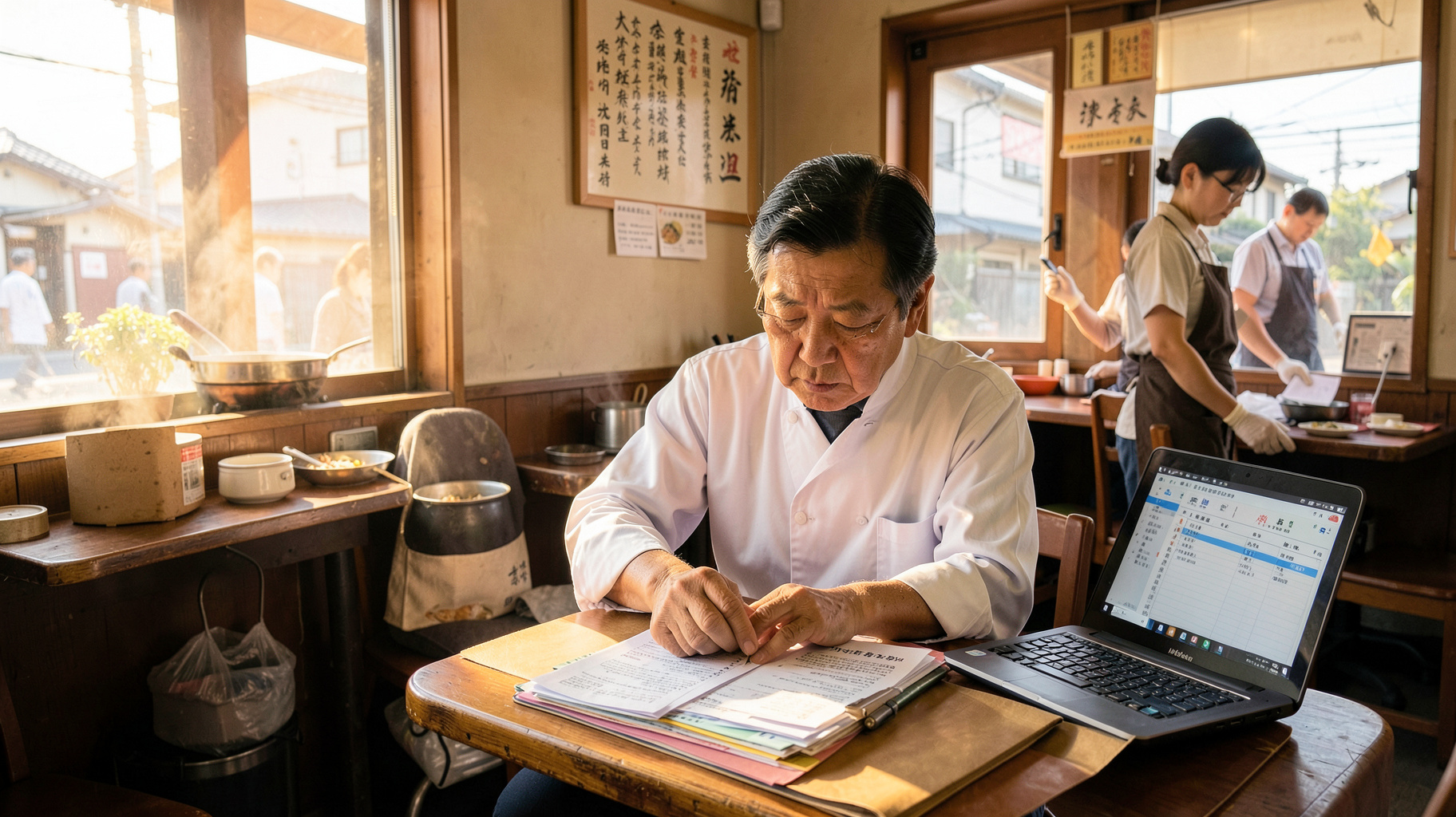 経営管理ビザの資本金3000万円時代、街の中華料理店が直面する資金と書類の二重の壁のニュース解説イメージ
